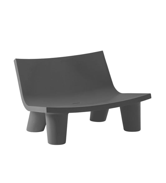 Slide Low Lita Loveseat - Elephant Grey