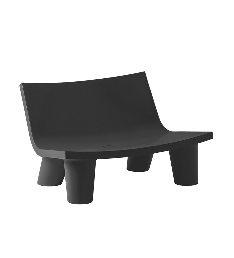 Slide Low Lita Loveseat - Jet Black