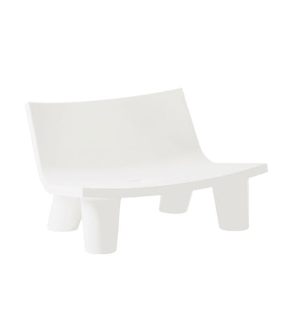 Slide Low Lita Loveseat - Milky WHite