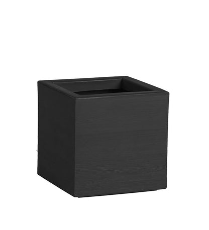 Slide Quadra Planter -Square Jet Black