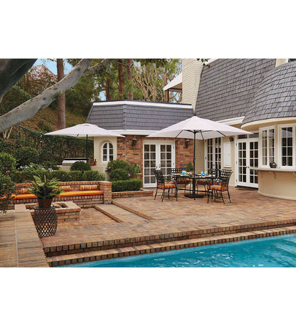 8' x 11' Crank Lift Rectangle Umbrella