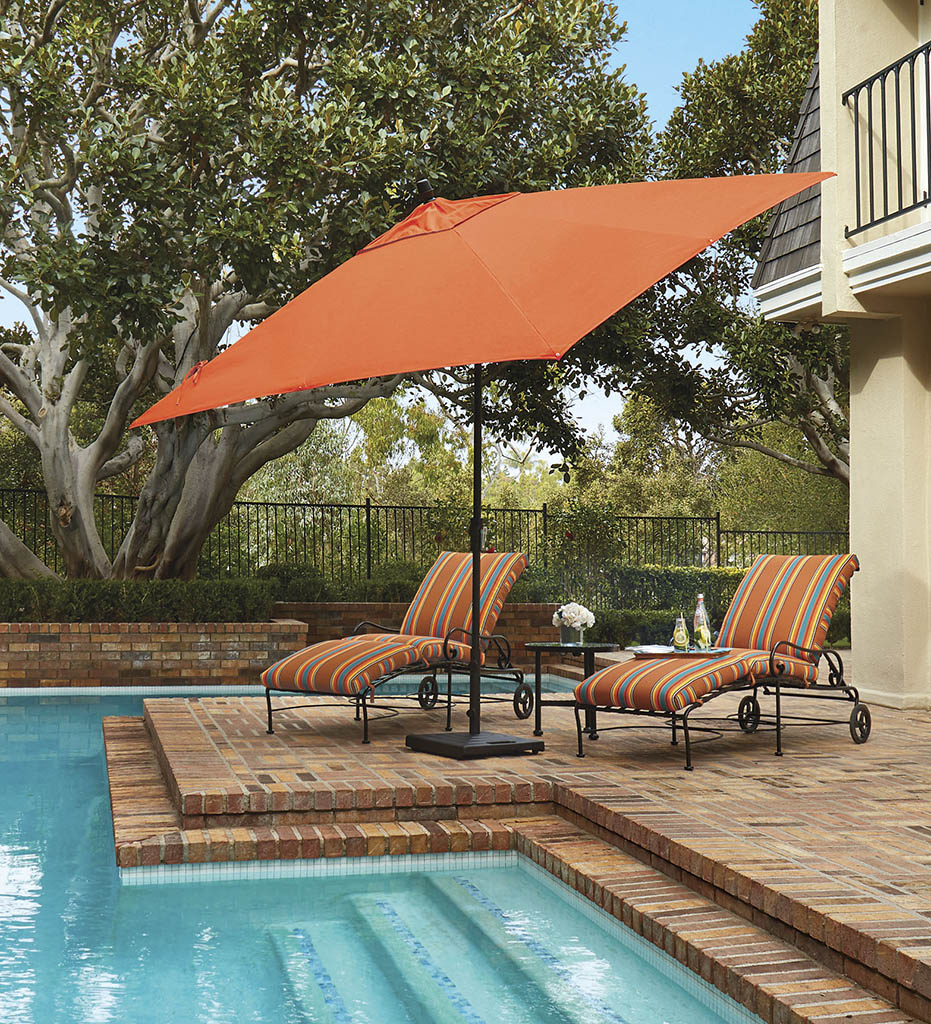 8' x 10' Auto Tilt Rectangle Umbrella