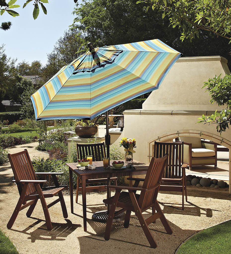 7.5' Push Button Tilt Round Umbrella