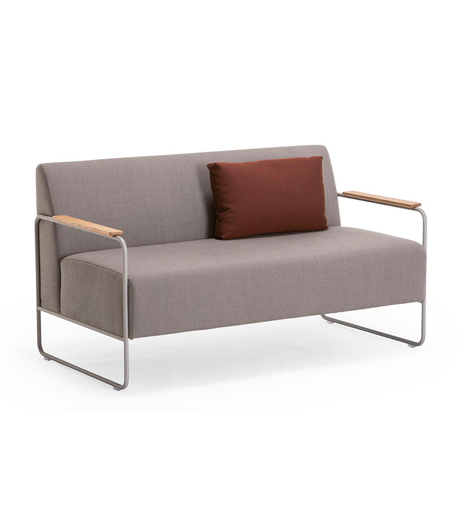 Verges Design Dula Love Seat - Wood Armrests