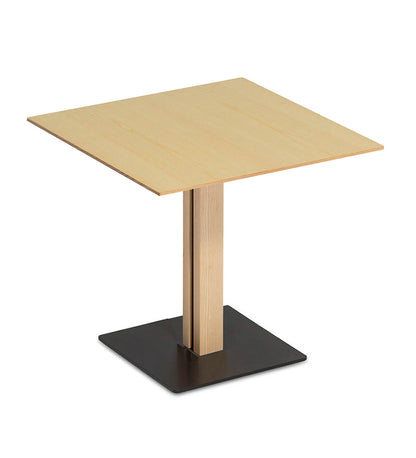 Sandwich Large Square Dining Table Base - Veneered -