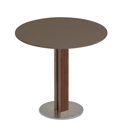 Sandwich Round Dining Table Base - Medium - Veneered -