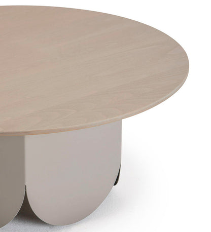 Verges Design Attay Low Round Side Table - Veneered Top - detail