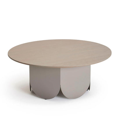 Verges Design Attay Low Round Side Table - Veneered Top -