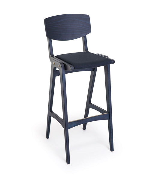 Verges Design Glowr Bar Stool - Upholstered Seat