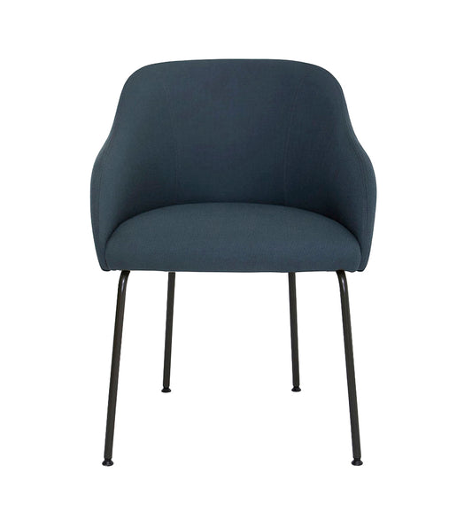 Verges Design Cistell Curve Arm Chair - Metal Legs - Fully Upholstered