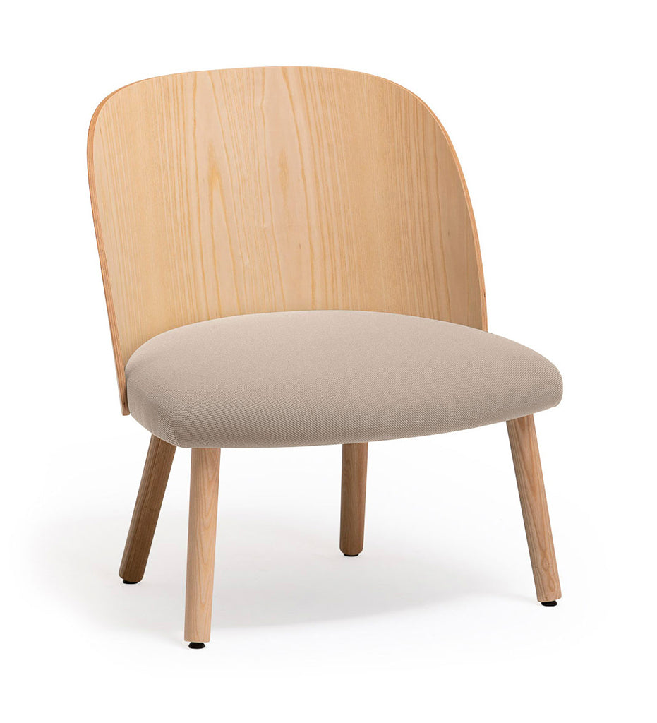 Verges Design Cistell Slim Lounge Chair - Wood Legs -