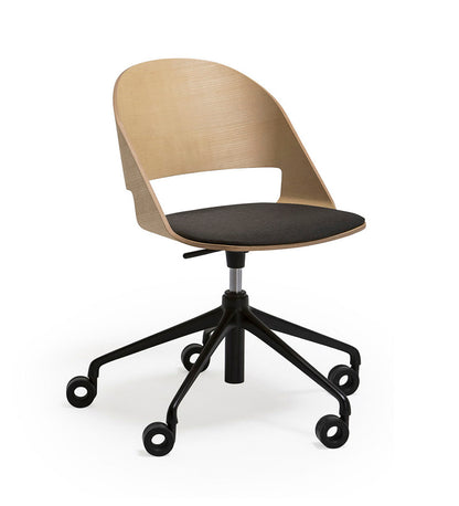 Goose Model C Chair - Swivel 5 Roller - Upholstered Seat