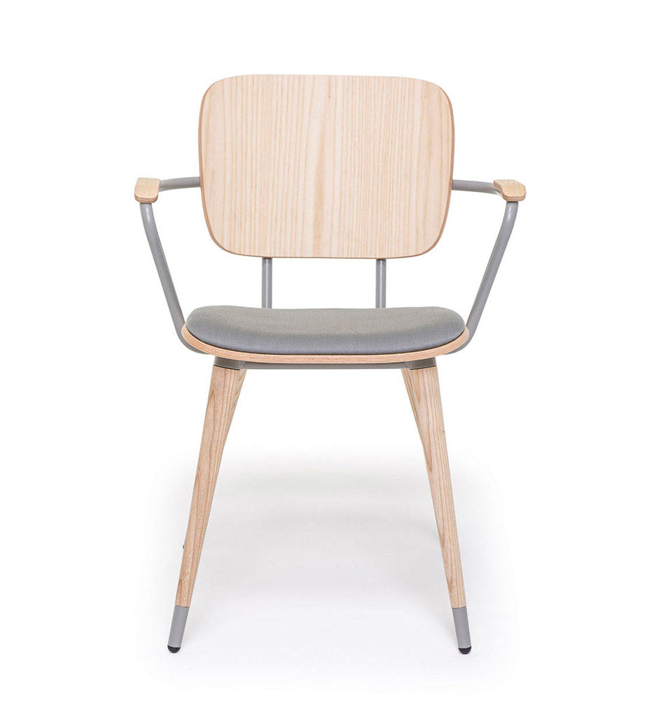 ABC Arm Chair - Wood Legs - Upholstered Seat