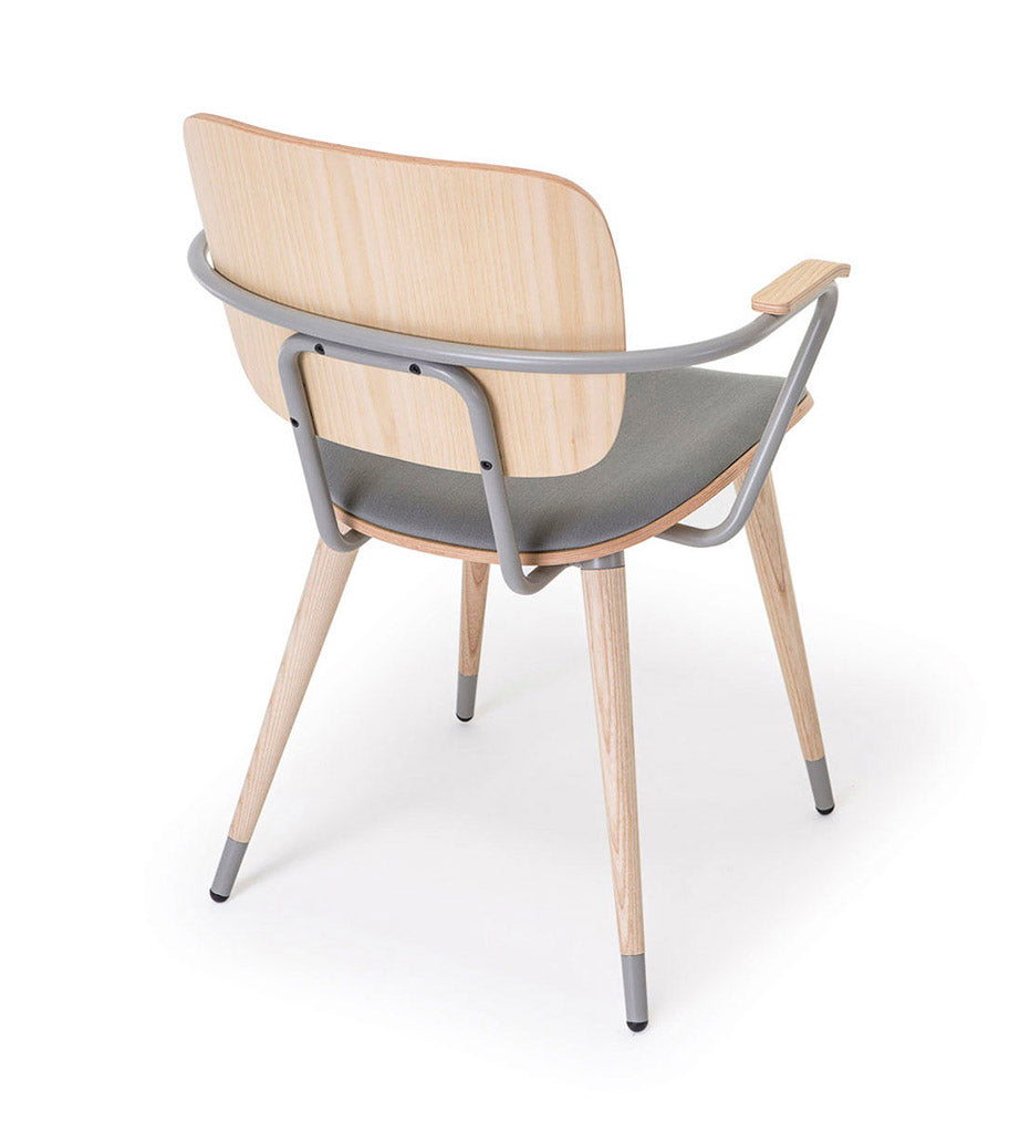 ABC Arm Chair - Wood Legs - Upholstered Seat