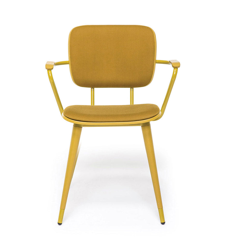 Verges Design ABC Arm Chair - Wood Legs - Upholstered Seat & Backrest