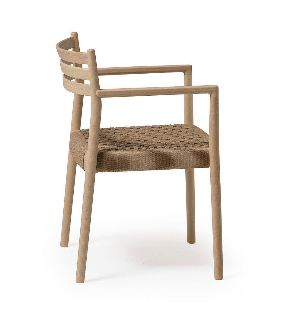 Verges Design Bogart Arm Chair - Braided Paper Seat -