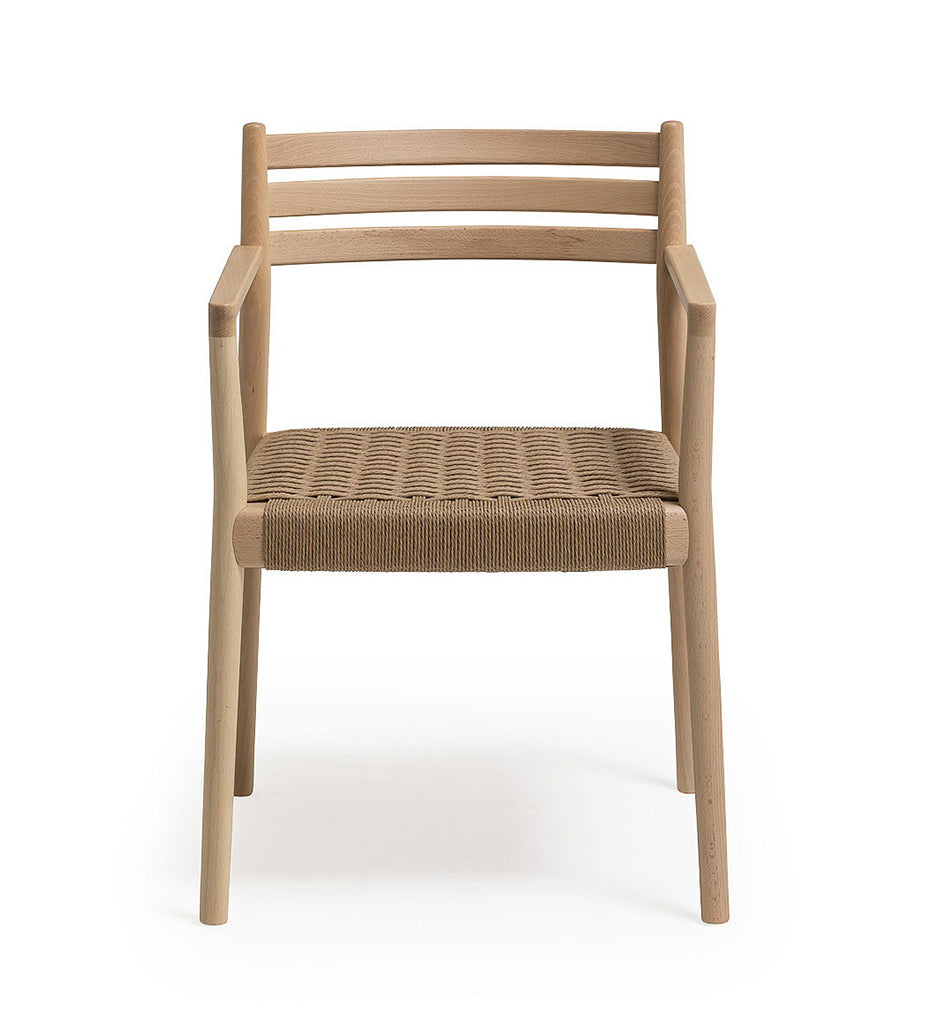 Verges Design Bogart Arm Chair - Braided Paper Seat -