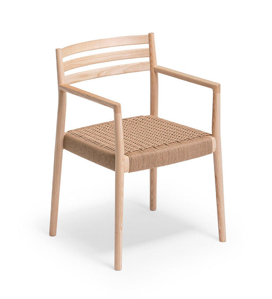 Verges Design Bogart Arm Chair - Braided Paper Seat -