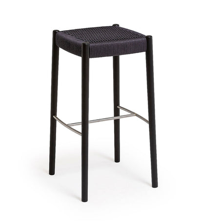 Verges Design Bogart Backless Counter Stool - Braided Paper Seat -