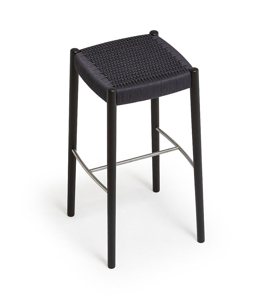 Verges Design Bogart Backless Counter Stool - Braided Paper Seat -