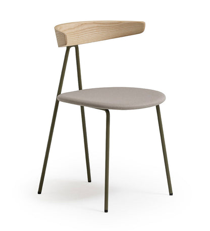 Verges Design Compass Chair - Metal Legs & Upholstered Seat