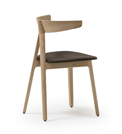 Verges Design Compass Chair - Wood Legs & Upholstered Seat