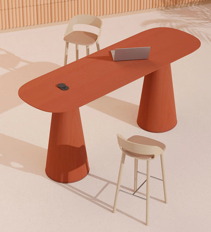 lifestyle, Verges Design Conic Double Bar Table