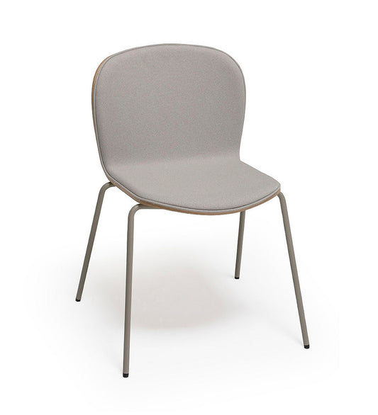 Verges Design Ona Chair - Metal Legs - Upholstered Inner Shell -