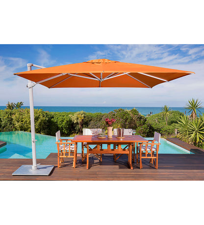 10' Pavone Square Cantilever Umbrella - Handwheel -