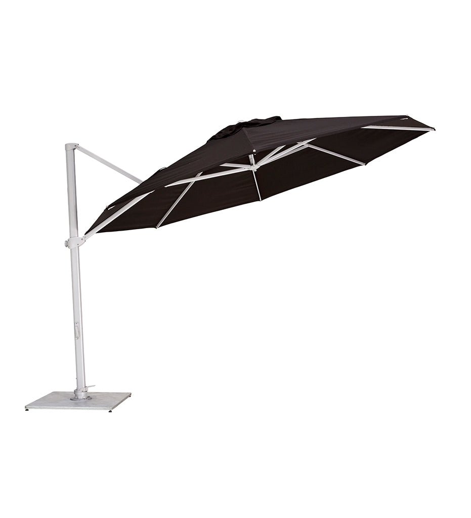 11' Pavone Round Cantilever Umbrella - Grip Handle / Black Frame -