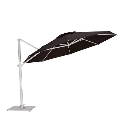 11' Pavone Round Cantilever Umbrella - Grip Handle / Grey Frame -