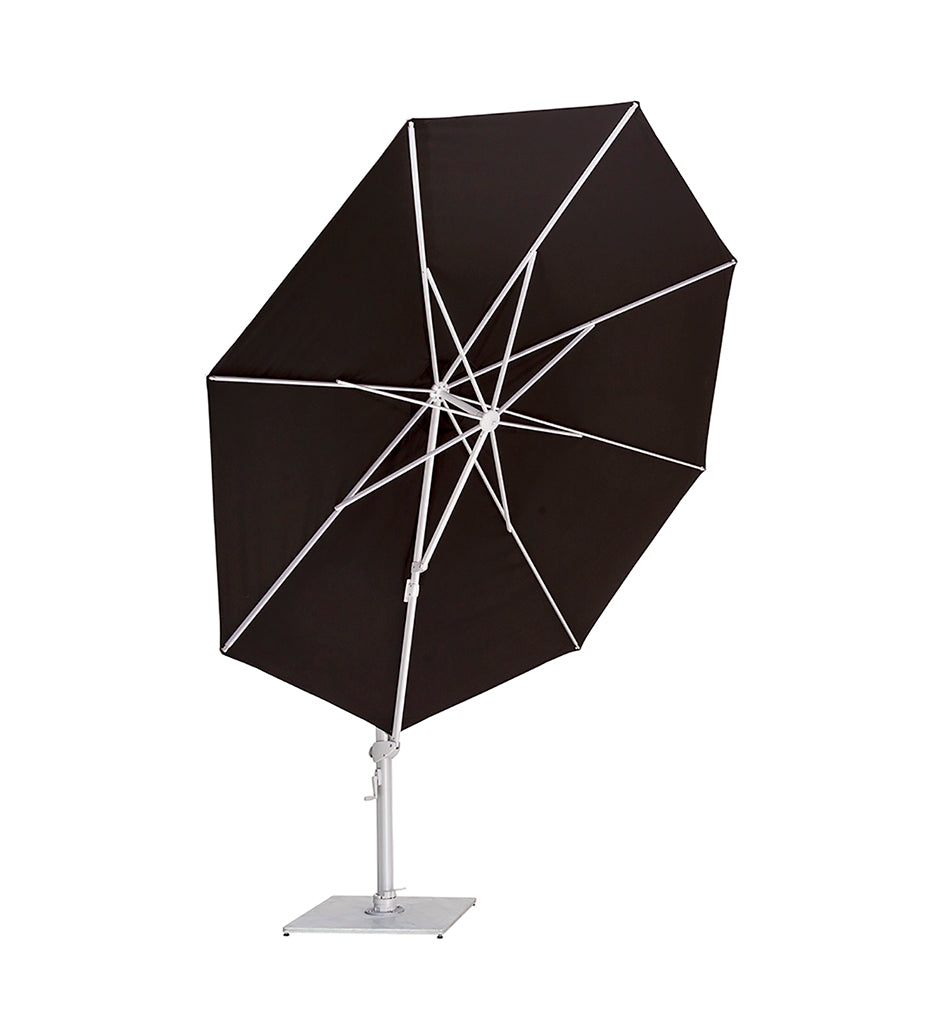 11' Pavone Round Cantilever Umbrella - Grip Handle / Grey Frame -