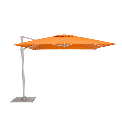 10' Pavone Square Cantilever Umbrella - Grip Handle - Grey Frame -