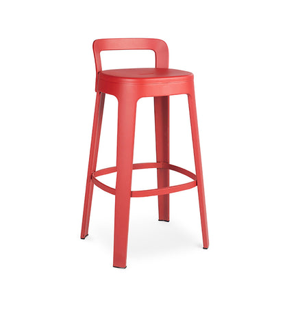 RS Barcelona Ombra Bar Stool - Backrest Red