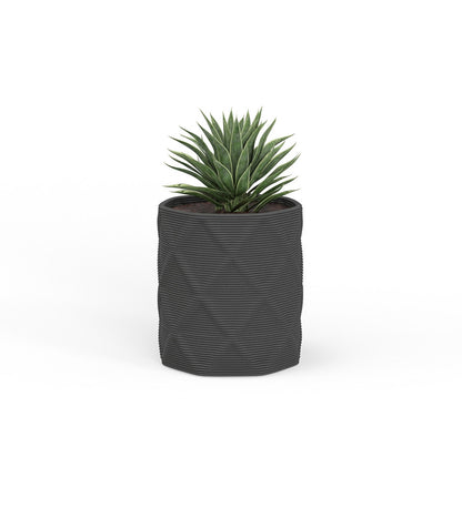 Solana Small Round Planter - Diamond -