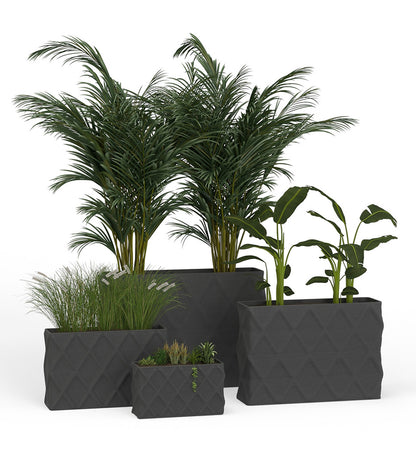 Avila X-Large Rectangular Planter - Diamond -