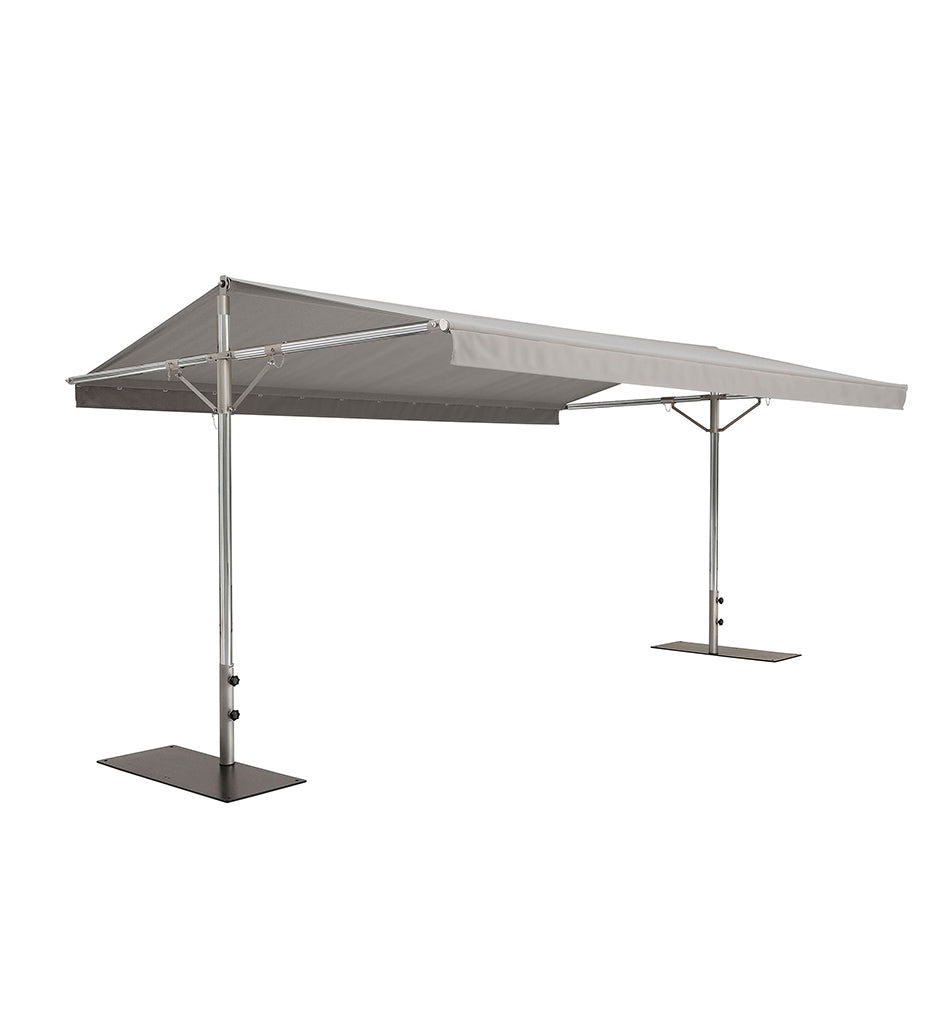 Papillon Dual Post Shade Structure - Polished Stainless Steel -