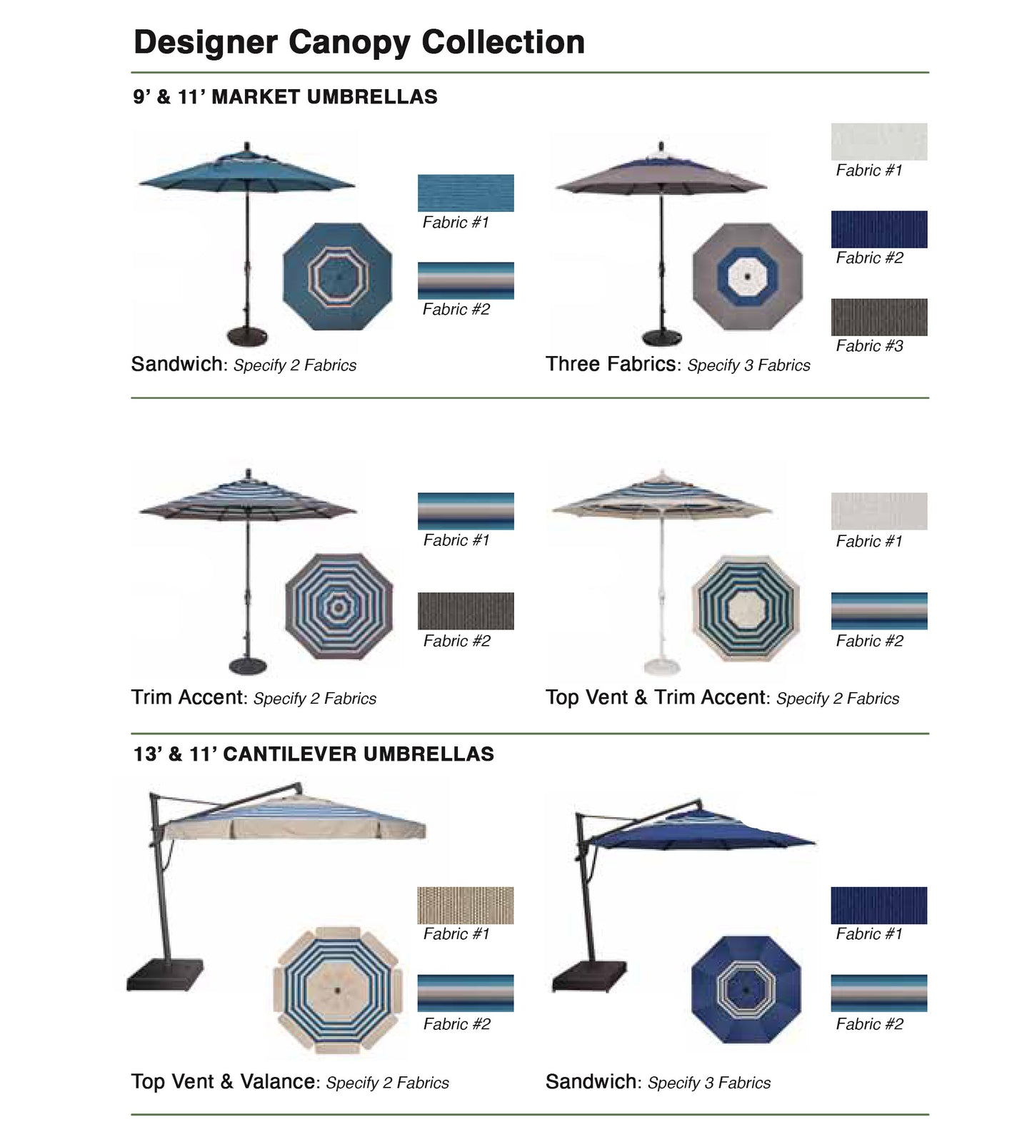 11' Auto Tilt Round Umbrella