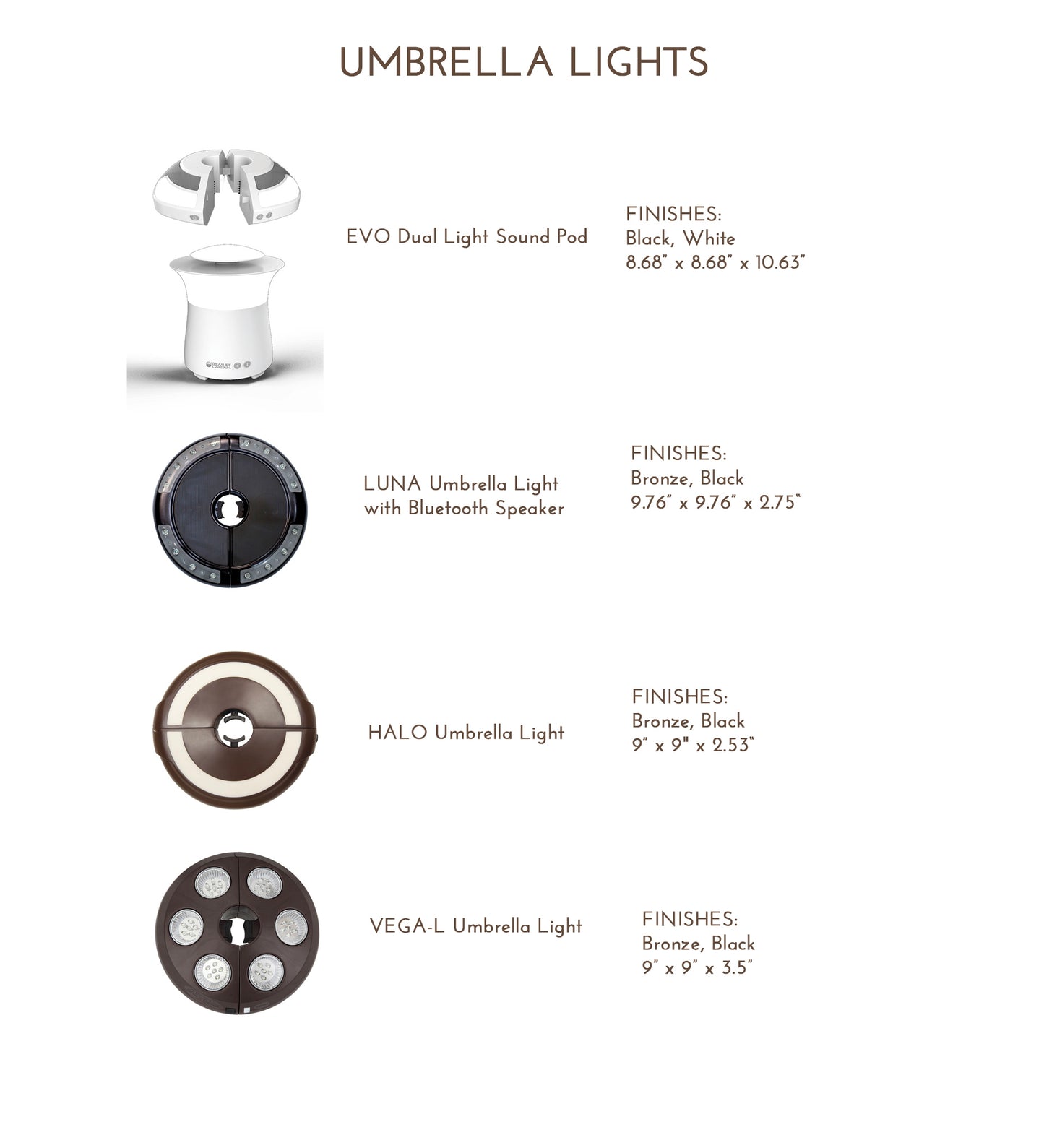 11' Auto Tilt Round Umbrella