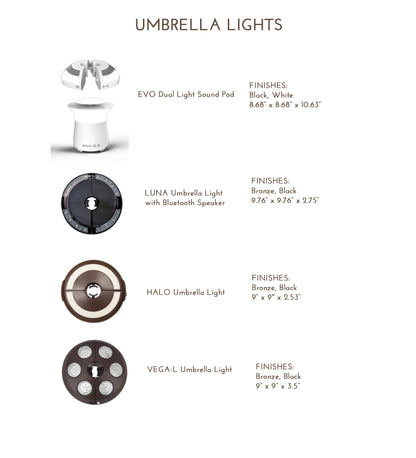 11' Auto Tilt Round Umbrella