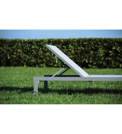 Allred Collaborative - 10DEKA - Milos Sunlounger With Ext Wheels - - Milos Sunlounger With Ext Wheels - - 300150602-WHT