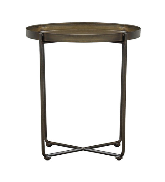 Allred Collaborative - Almeco - Arabesc Steel Side Table - - Arabesc Steel Side Table - Arabesc Steel Side Table - - Olive Green Textured 603364002-M0018