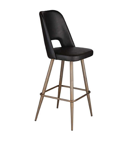 Allred Collaborative - Almeco - Hug Steel Bar Stool - - Hug Steel Bar Stool - - 212256200-RAL9005G