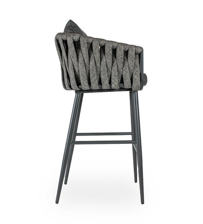 Allred Collaborative - Almeco - La Mer Bar Stool - - La Mer Bar Stool - La Mer Bar Stool - - White Textured 212263900-RAL9016T