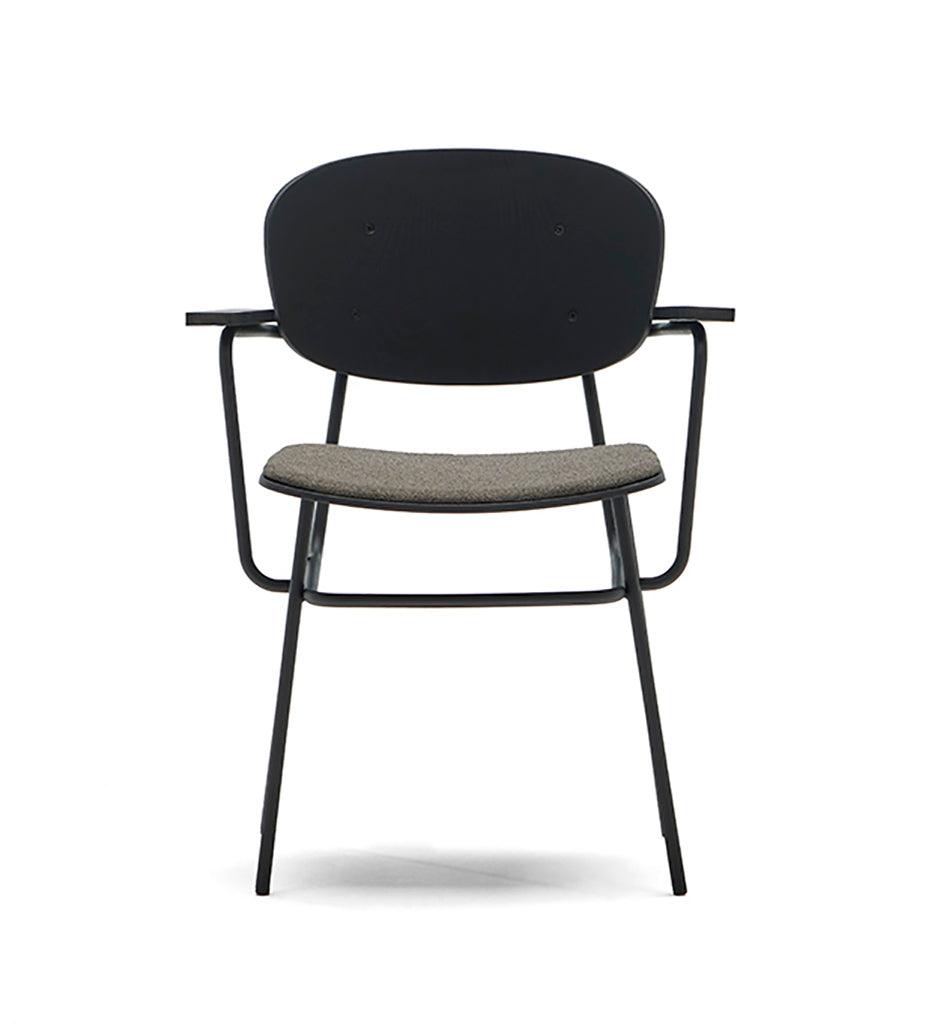 Allred Collaborative - BlascoVila - Fosca Arm Chair - Upholstered Seat - Fosca Arm Chair - Upholstered Seat Fosca Arm Chair - Upholstered Seat - Black Ash BV 200004-BLK