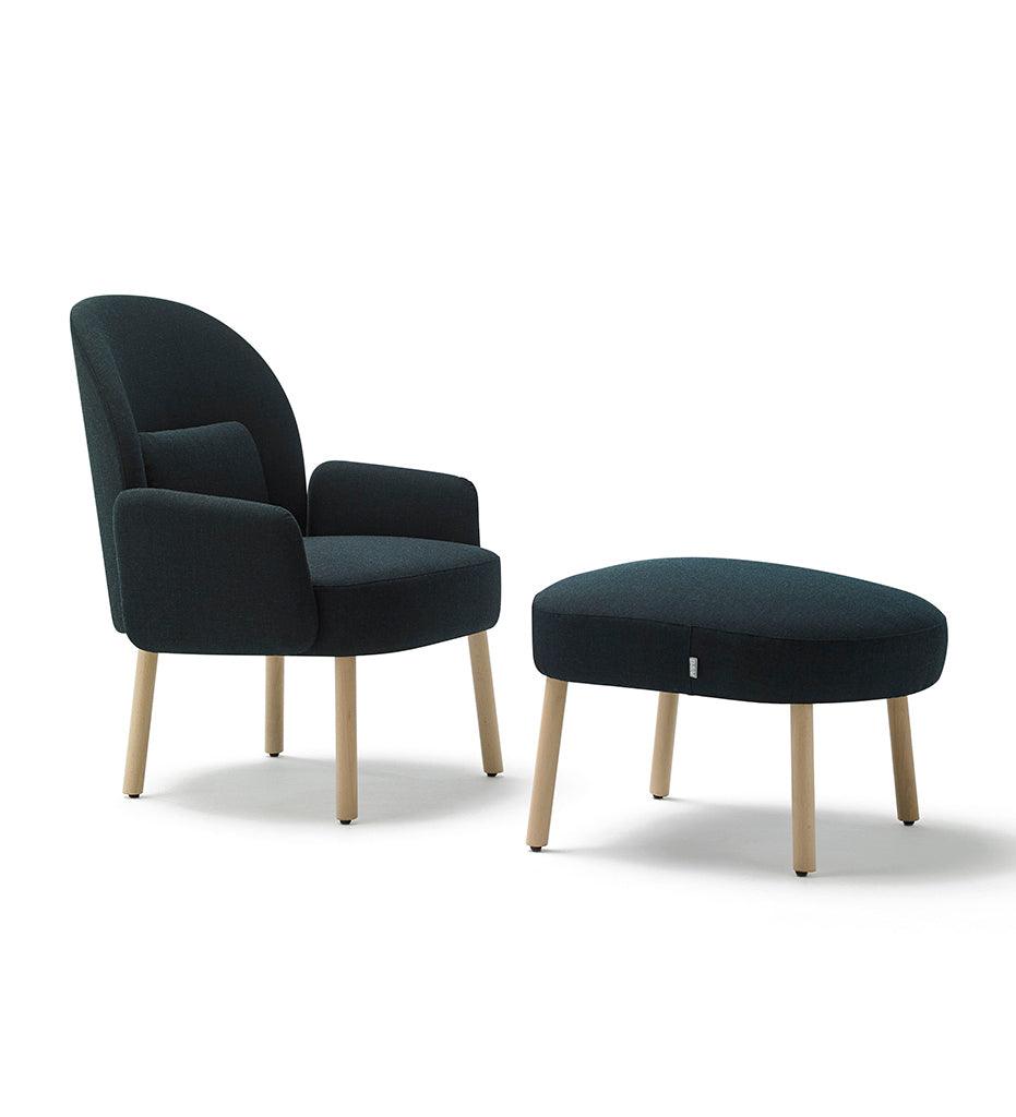 Allred Collaborative - BlascoVila - Pol Low Arm Chair - Pol Low Arm Chair Pol Low Arm Chair - Black Ash BV 270001-BLK