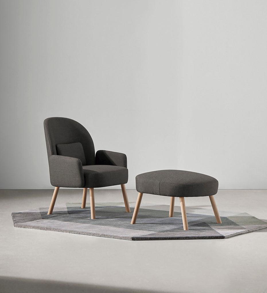 Allred Collaborative - BlascoVila - Pol Low Arm Chair - Pol Low Arm Chair Pol Low Arm Chair - Black Ash BV 270001-BLK