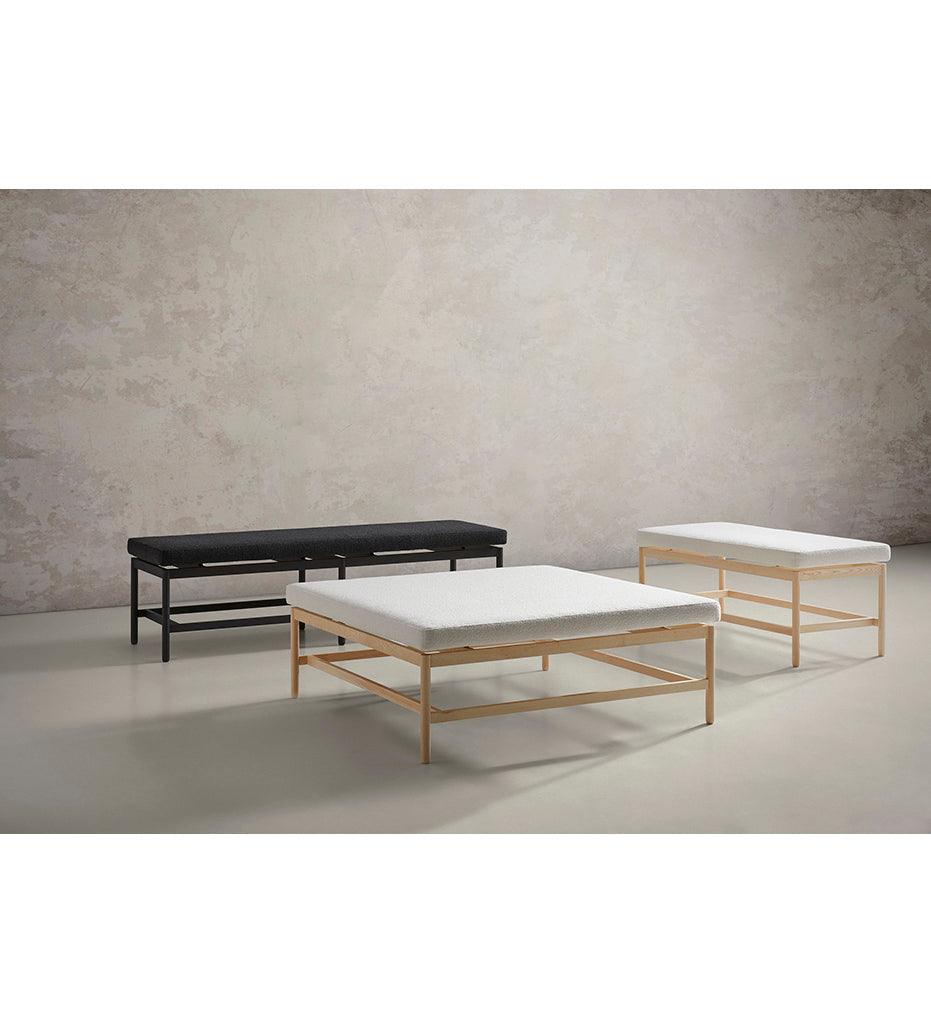 Allred Collaborative - BlascoVila - Rem Rectangular Bench - Large - Rem Rectangular Bench - Large Rem Rectangular Bench - Large - Black Ash BV 301004-BLK