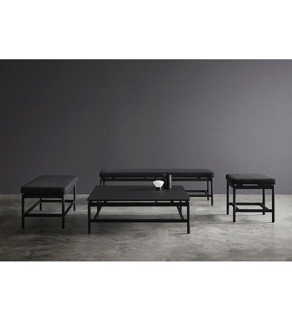 Allred Collaborative - BlascoVila - Rem Rectangular Bench - Large - Rem Rectangular Bench - Large Rem Rectangular Bench - Large - Black Ash BV 301004-BLK