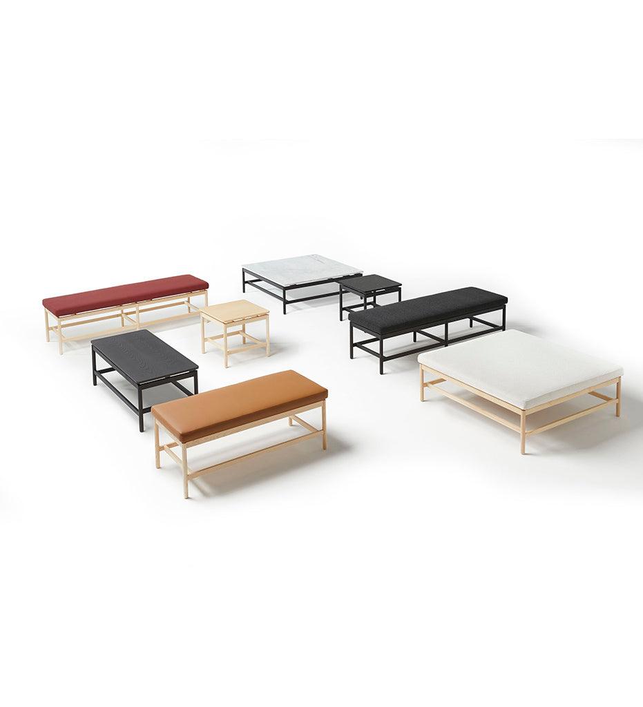 Allred Collaborative - BlascoVila - Rem Rectangular Bench - Large - Rem Rectangular Bench - Large Rem Rectangular Bench - Large - Black Ash BV 301004-BLK